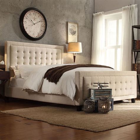 4.9 out of 5 stars. Bellevista Square Button-tufted Upholstered Platform Bed ...