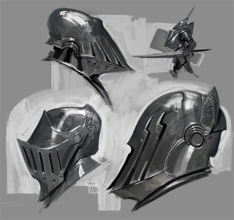 Study Helmets By Robotpencil On Deviantart Armor Drawing Armor