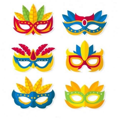 Moldes De Máscaras De Carnaval Para Imprimir Atividades Para Baixar