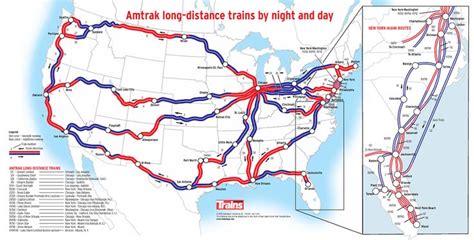 Amtrak Train Track Map American Road Trip