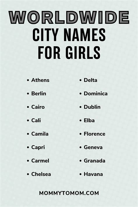 170 Cool City Names For Girls Inspired By Places