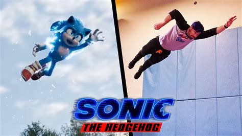 Stunts From Sonic The Hedgehog In Real Life Youtube