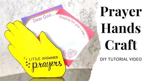 Prayer Hands Craft Prayerhands Howto Youtube