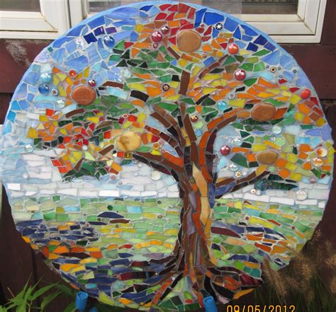 This Is My Tree Of Life Stepping Stone Inches Diameter Tree Mosaic