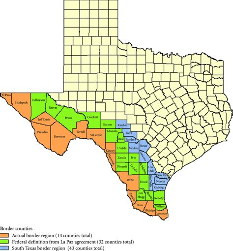 Map Of Texas And Mexico Border Towns United States Map