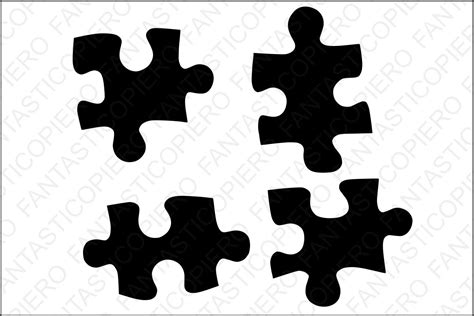 Puzzle SVG files for Silhouette Cameo and Cricut. Puzzle clipart