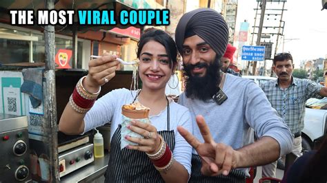 Most Viral Couple Selling Kulhad Pizza And Fast Food Famous Food In