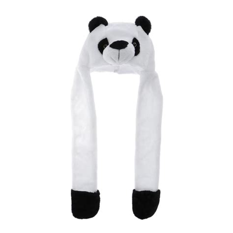 Adults Winter Fuzzy Animal Hat Scarf Gloves Panda