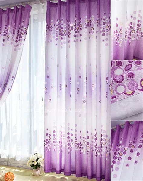 Best Bubble Patterns Bedroom For Dreamy Style Light Purple Curtains