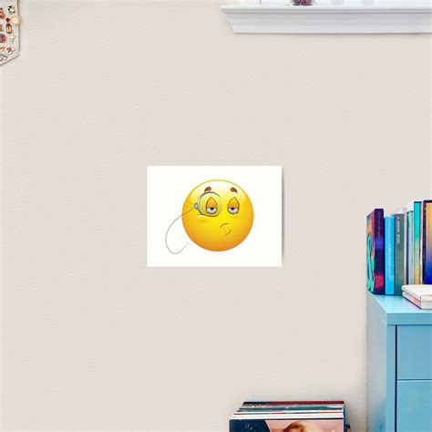 Smiley Face Emoticon Art Print For Sale By Allovervintage Redbubble