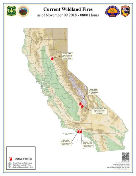 Fire Map For Northern California Map Of World