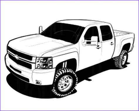 Lifted Chevy Truck Coloring Pages Kidsworksheetfun