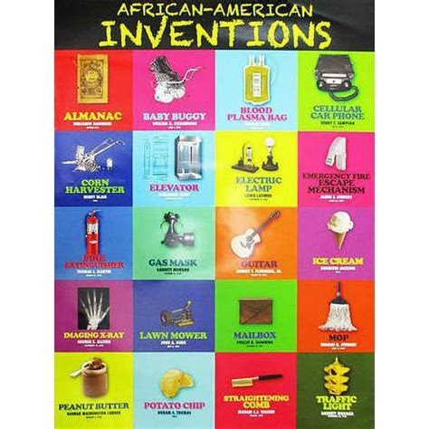 African American Inventors Poster Color 18x24