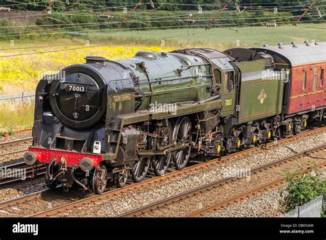Steam Locomotive No 70013 Oliver Cromwell Hi Res Stock Photography And