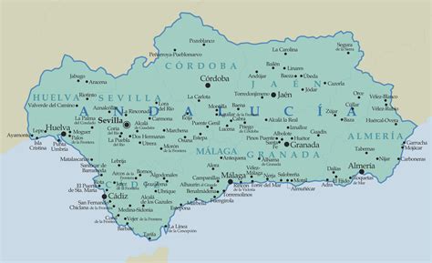 Mapa De Espana Mapa De Andalucia Provincias De Andalucia Images