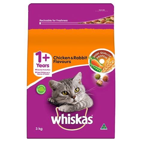 Adult Dry Cat Food With Chicken And Rabbit Whiskas® Au