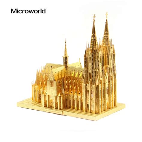 2017 Microworld 3d Metal Nano Puzzle The Cologne Cathedral Building