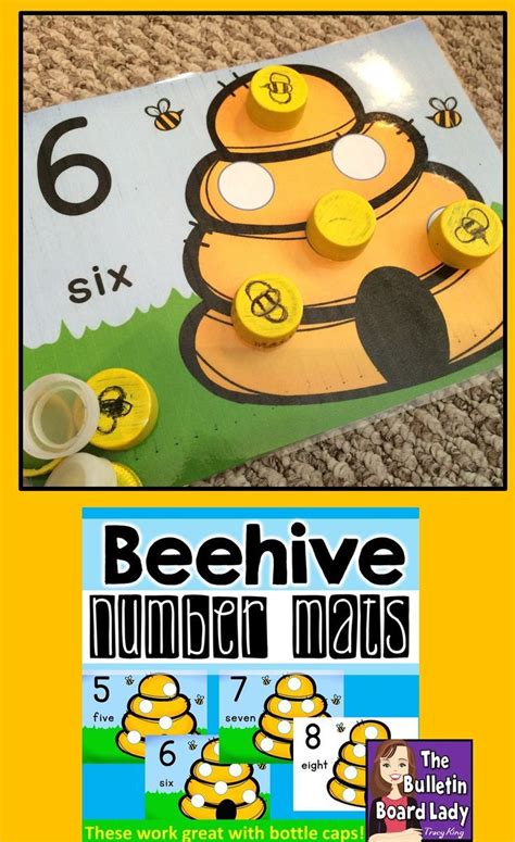 Number Mats 1 10 Beehives Bee Hive Teaching Numbers Developing