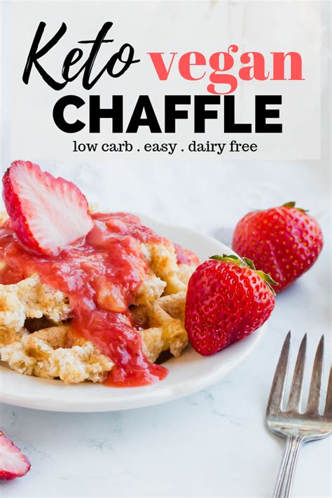 It also looks very tasty. Vegan Keto Chaffle Waffle | Recipe | Vegan keto, Dairy free, Low carb recipes dessert
