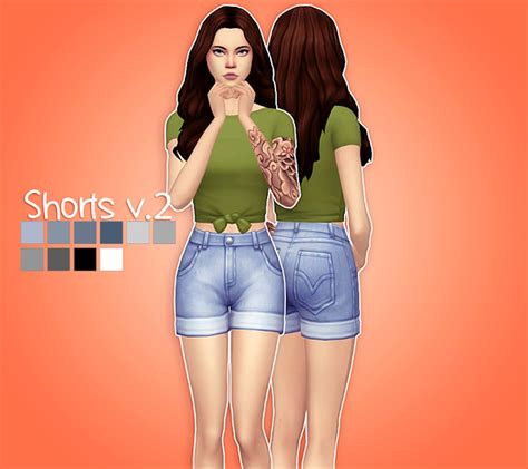 Sims 4 Ccs The Best Shorts For Females By Crazycupcakefr