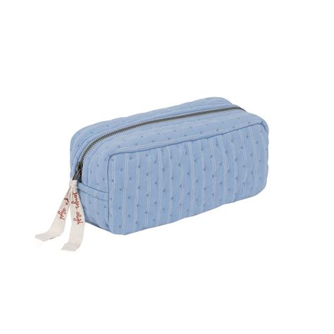 Quilted Toiletry Bag Bel Air Blue Champagne Konges Slojd Yellow F