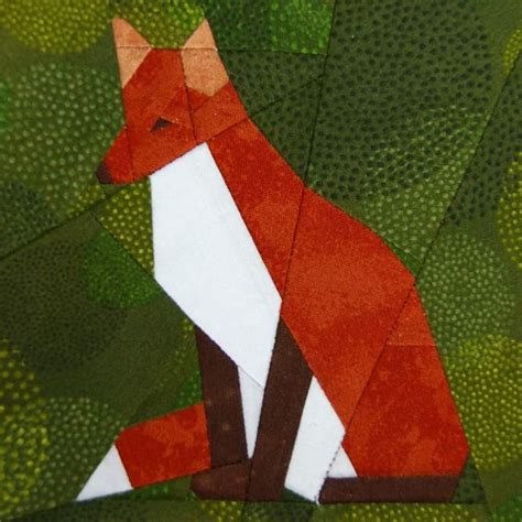 Wildlife Set Deer Trout Fox Bear By Schenley Craftsy Fox Quilt