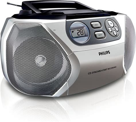 Philips Boombox Stereo Cd Soundmachine With Cassette Player And Amfm