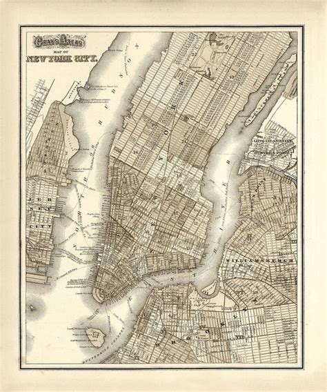 New York City Manhattan New York City Map City Maps Brooklyn Map