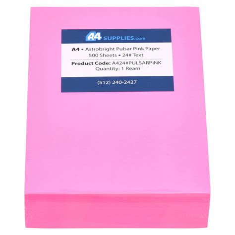 A4 Pink Copy Paper By The Ream Free Shipping On Orders Of 500