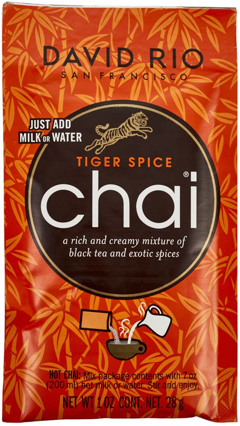 David Rio Chai Latte Tiger Spice Chai Latte Poudre Okgo Net