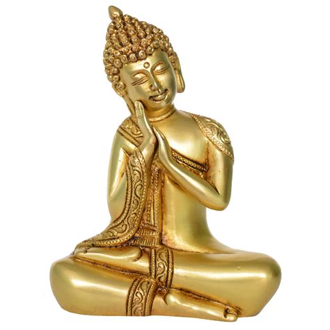 Buddha symbol of piece Brass metal Statue - Buy Buddha Online