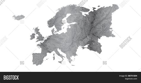 Gray Europe Map Vector And Photo Free Trial Bigstock
