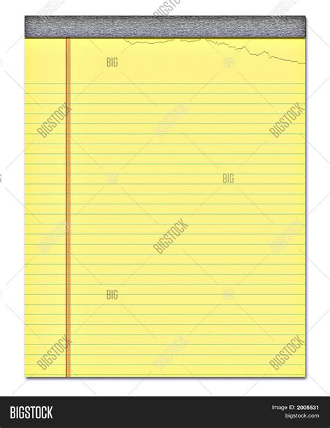 Yellow Notepad Image And Photo Free Trial Bigstock