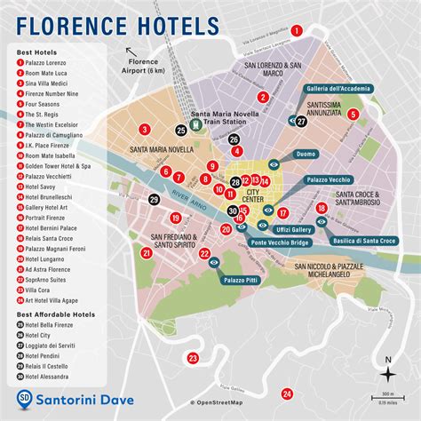 Florence Hotel Map Best Areas Neighborhoods Places To Stay Artofit