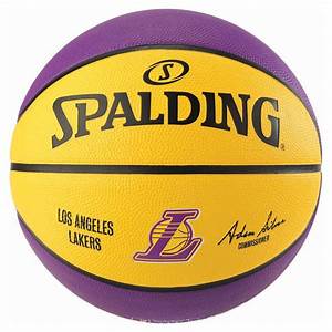 Spalding Nba Los Angeles Lakers Basketball Ball Yellow Goalinn