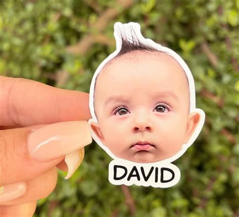 Kids Birthday Stickers Custom Photo Stickers Personalized Face Stickers