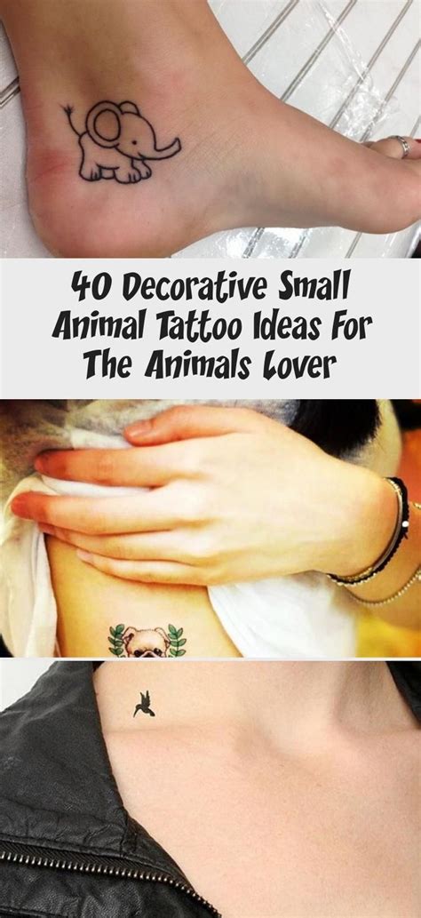 40 Decorative Small Animal Tattoo Ideas For The Animals Lover Tattoo