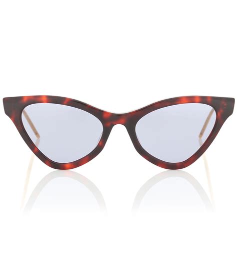 Gucci Cat Eye Sunglasses In Brown Lyst