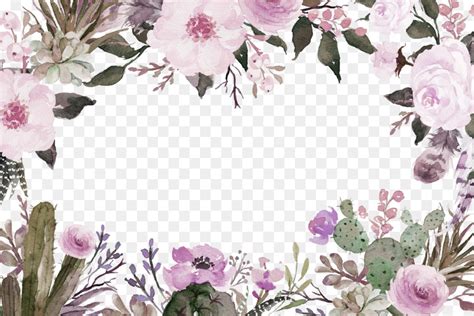 Flower Border Painting At Explore Collection Of