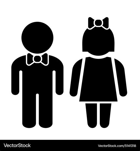 Man And Woman Icons Toilet Sign Restroom Icon Vector Image