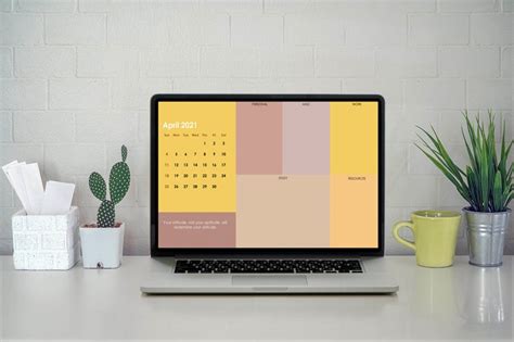 student desktop wallpaper organizer  month desktop etsy