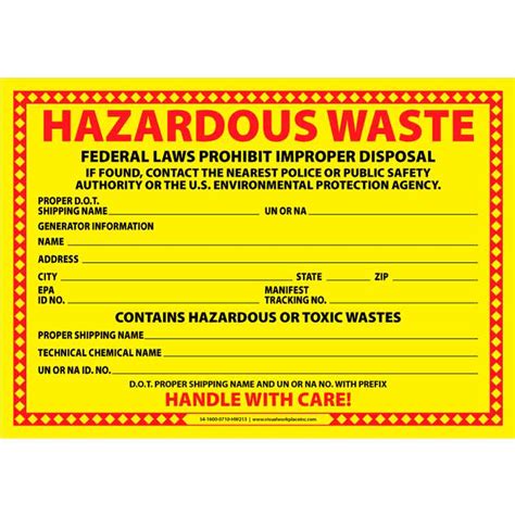 Vinyl Decal Hazardous Waste Federal Law Prohibits Improper Disposal