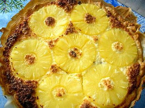 recette de tarte à l ananas et à la noix de coco