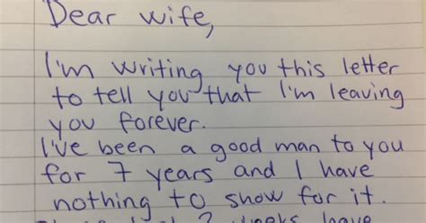 Check out these additional choices, and you really can't go wrong. He demands a divorce in letter to wife, but her reply ...