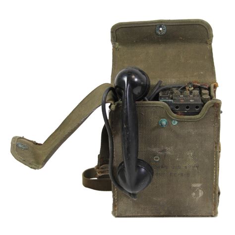 Telephone Field Ee 8 B Signal Corps With Canvas Case