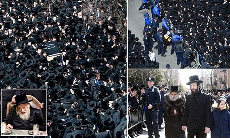 Tens Of Thousands Of Hasidic Jews Crowd Brooklyn Streets For Funeral Of