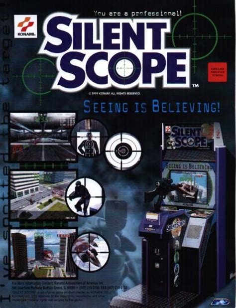 Dark Silhouette Silent Scope 2 Arcade Game