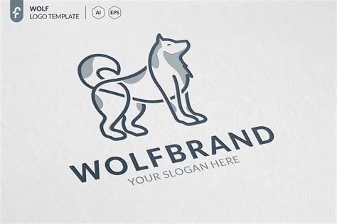 Wolf Brand Logo Creative Logo Templates ~ Creative Market