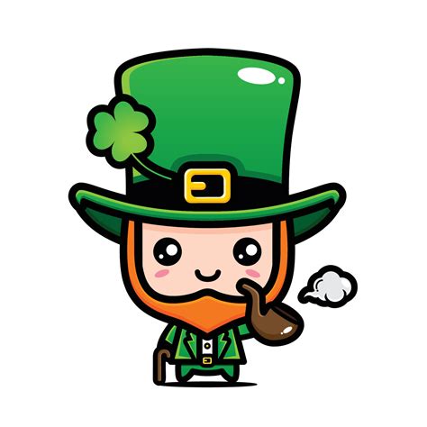 Saint Patrick Day Cartoon Character Leprechaun 3809309 Vector Art At