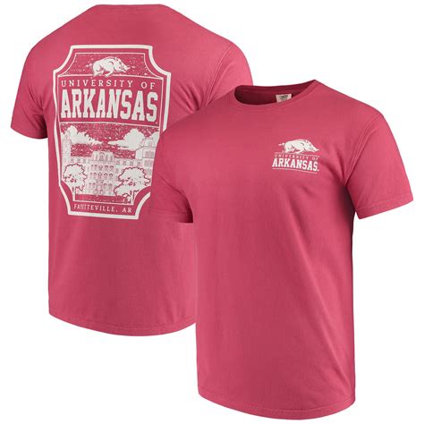 Arkansas Razorbacks Comfort Colors Campus Icon T Shirt Cardinal